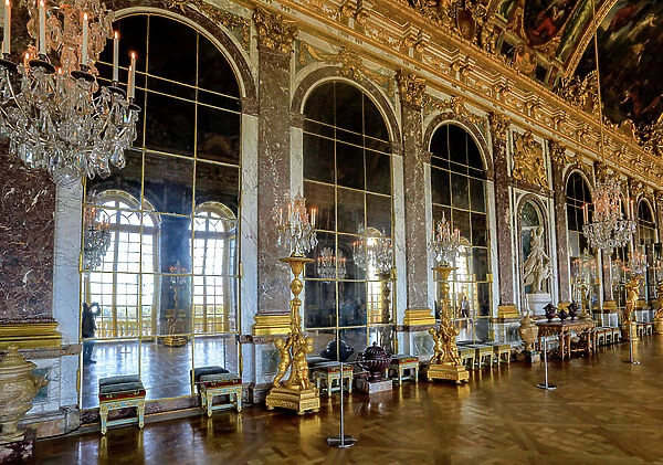 Hall of Mirrors, Palace of Versailles (photo)