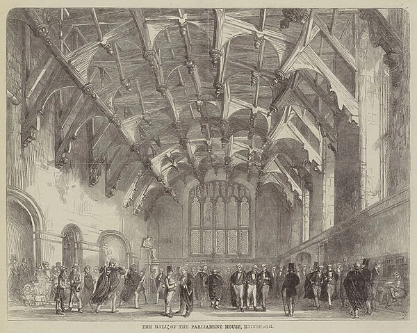 The Hall of the Parliament House, Edinburgh (engraving)