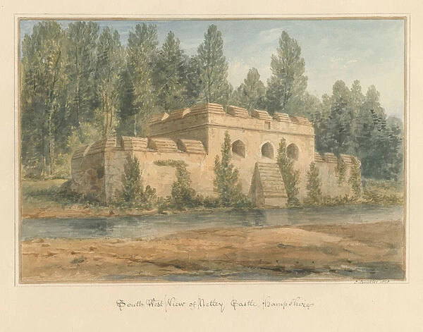 Hampshire - Netley Castle, 1828 (w  /  c on paper)