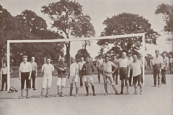 Handforth Camp: The Football Team (b / w photo)