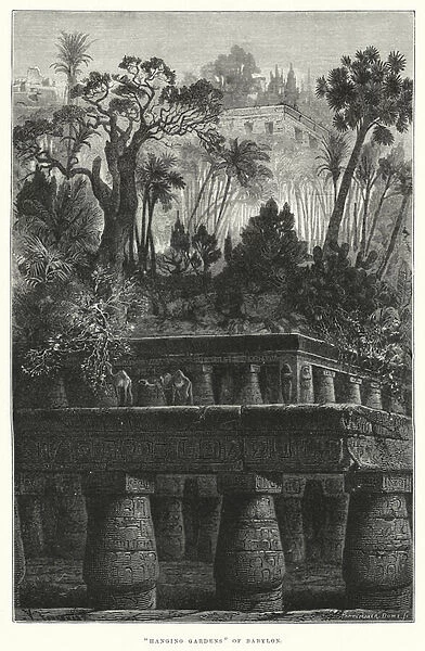 'Hanging Gardens'of Babylon (engraving)