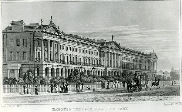Hanover Terrace, Regents Park, London (engraving)