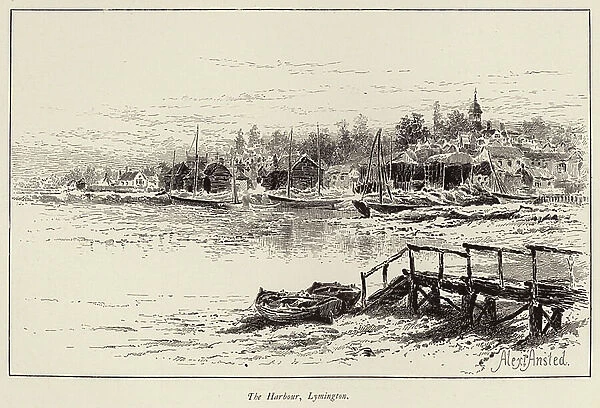 The Harbour, Lymington (engraving)