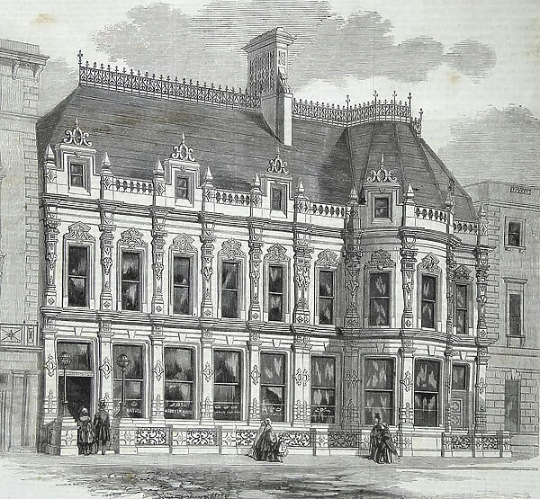 Harry Emanuel's House of Business, 1860 (engraving)