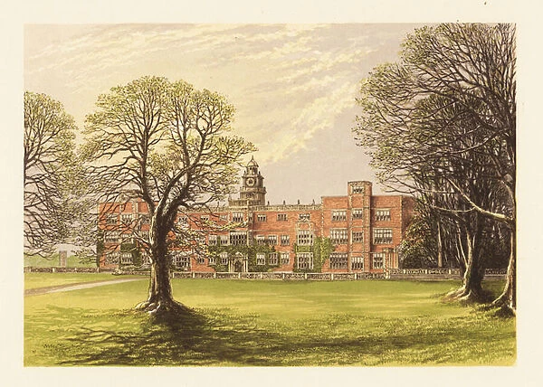 Hatfield House, Herefordshire, England. 1880 (engraving)