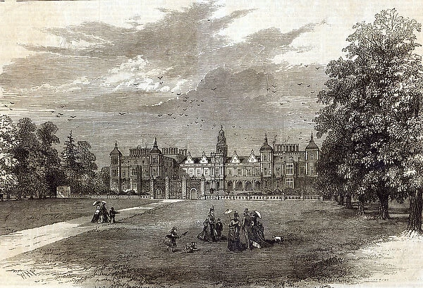 Hatfield House, the Seat of the Marquis of Salisbury, from The Illustrated London News