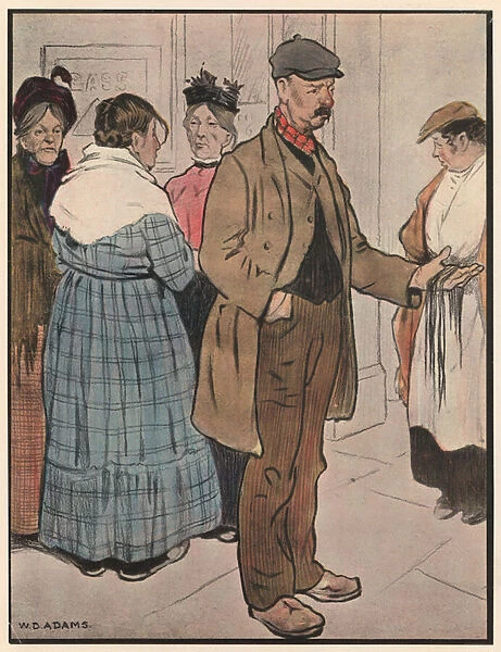 The Hawker, 'Two a penny laces'(colour litho)