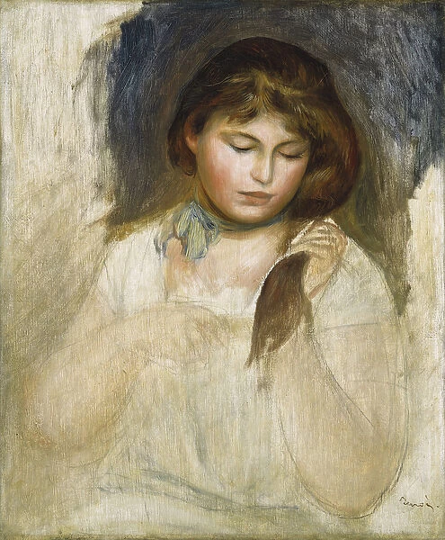Head of Gabrielle, 1895 (oil on canvas)