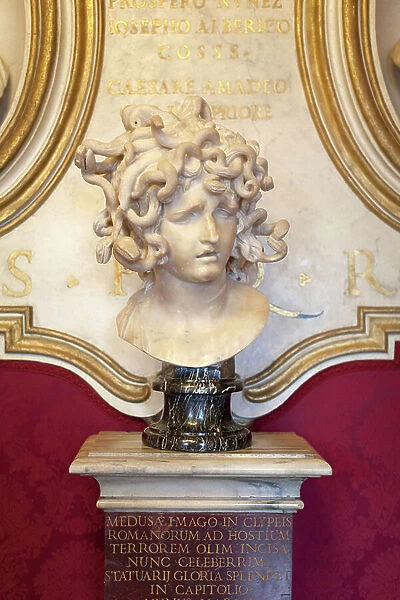 Head of Medusa, 1630 (marble)