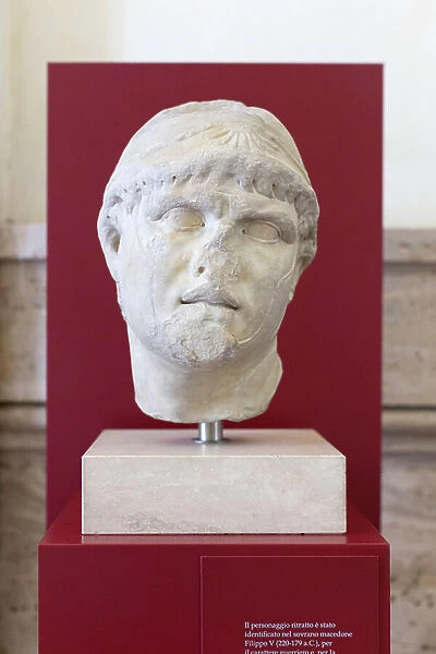 Head of Philip V, king of Macedonia, after a Pergamene original from around 200 BC (marble)