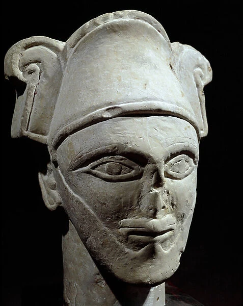 Head of a semite Chief. Iron Age. (stone)