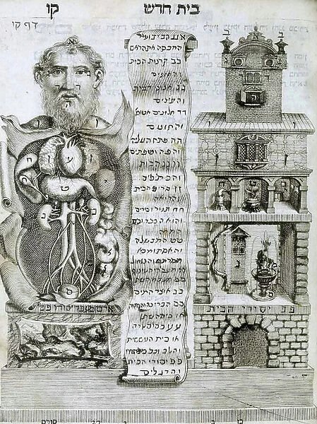 A Hebrew encyclopedia, 1708 (engraving)