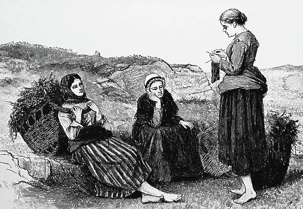 Three Hebridean women, 1850