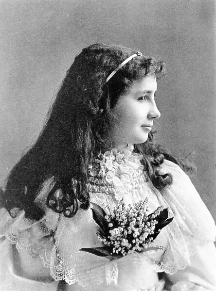 Helen Keller, 1893 (b  /  w photo)