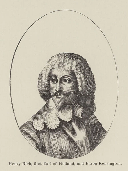 Henry Rich, first Earl of Holland, and Baron Kensington (engraving)