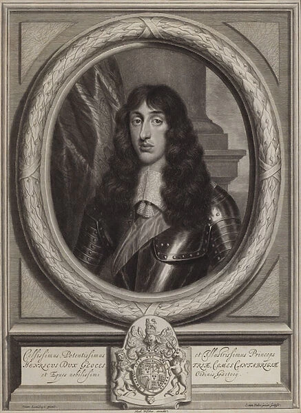 Henry Stuart, Duke of Gloucester, youngest son of King Charles I (engraving)