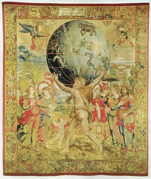 Hercules Initiating the Olympic Games, c. 1450-75 (tapestry)