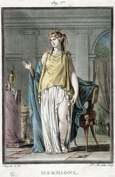 Hermione, costume for Andromaque by Jean Racine