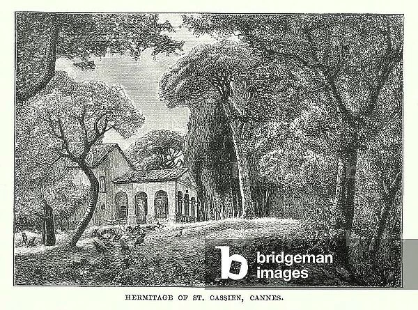 Hermitage of St Cassien, Cannes (engraving)
