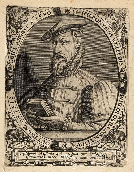 Hieronymus Wolf, German historian, 1516-1580