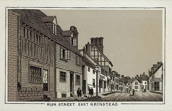High Street, East Grinstead (litho)
