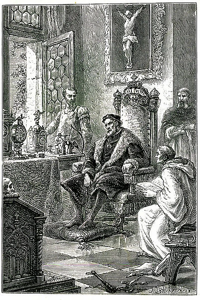 History of Charles V (1500-58), 1875 (engraving)