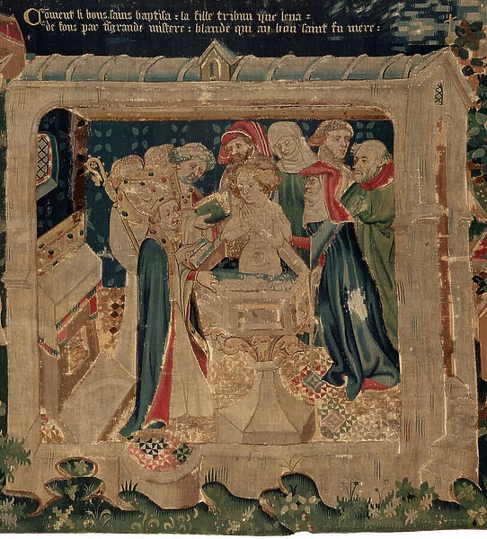 History of Saint Piat and Saint Eleuthere, also called tapestry of Arras. Ordered from canon Toussaint Prier, chaplain of the duke of Burgundy, late 14th-early 15th century (tapestry)