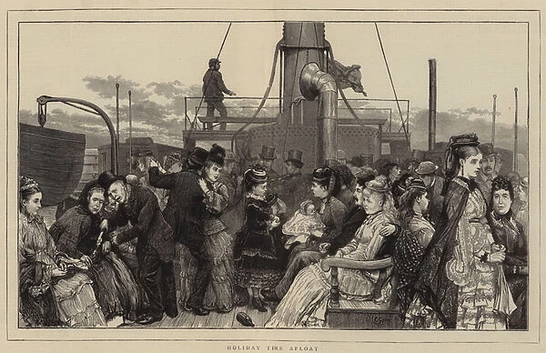 Holiday Time Afloat (engraving)