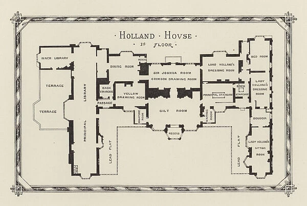 Holland House, 1st Floor (engraving)