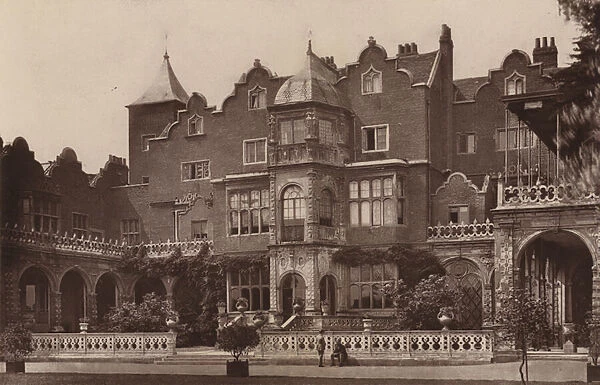 Holland House, London: General View, Holland House, South Side (b  /  w photo)