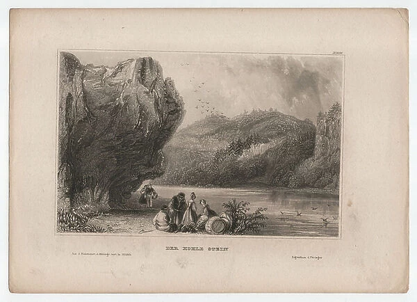 The Hollow Stone, 1840 (engraving)