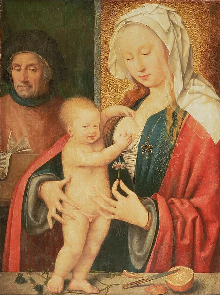 The Holy Family (oil on canvas transferred from panel)