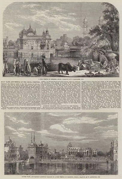 Holy Tank and Temple of the Sikhs (engraving)