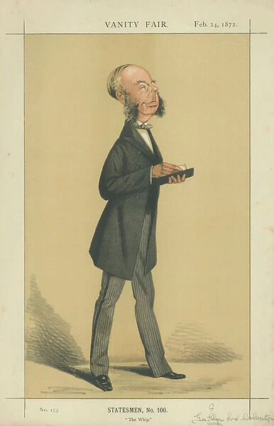 The Hon George Grenfell Glyn (colour litho)
