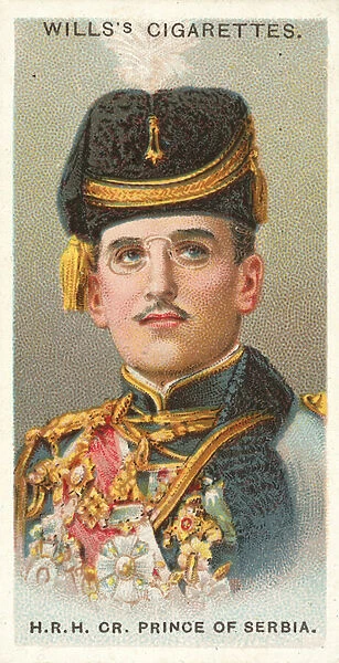 HRH Crown Prince of Serbia (chromolitho)