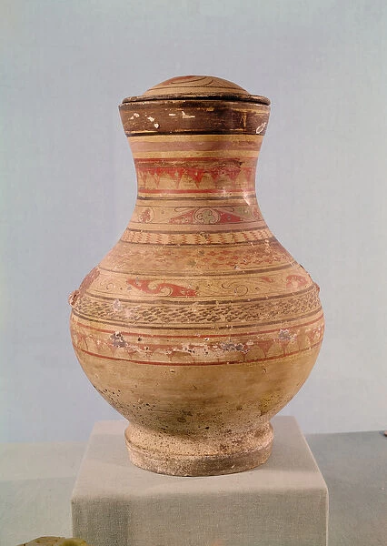 Hu vase with lid, from Luoyang, Henan, Western Han Dynasty