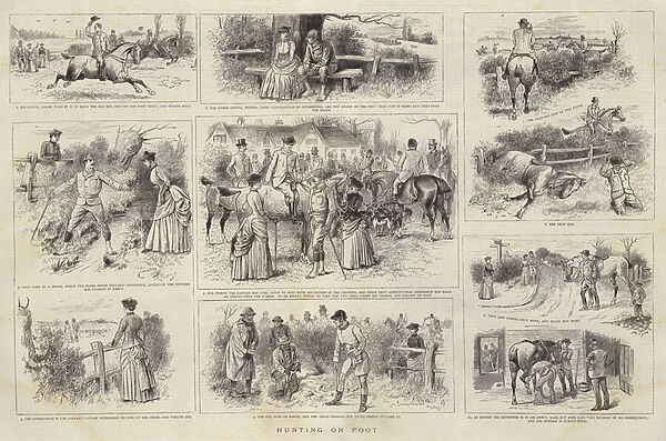 Hunting on Foot (engraving)