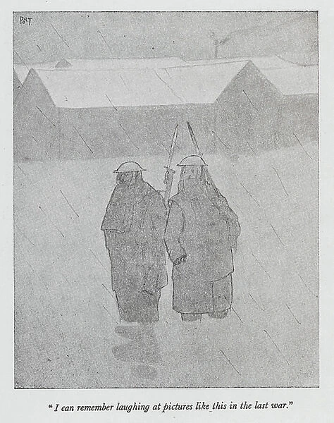 'I can remember laughing at pictures like this in the last war' (litho)