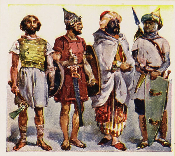 Iberian, Celt and Moors (colour litho)