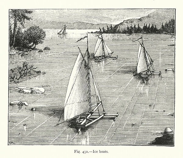 Ice boats (engraving)