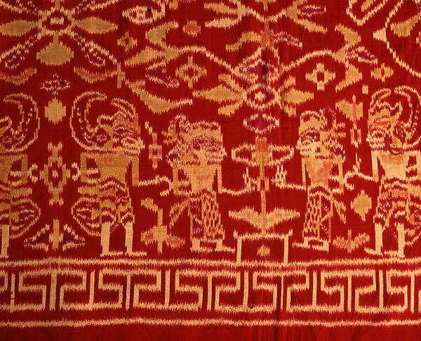 Ikat with Wayang figures, Klungkrung, Bali (textile)