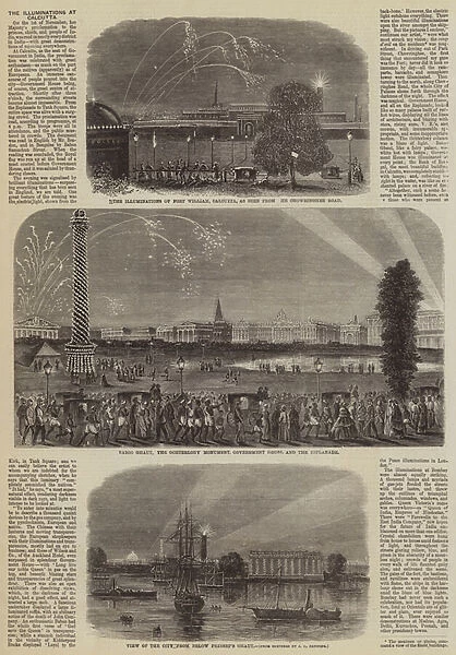 The Illuminations at Calcutta (engraving)