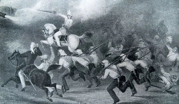 Illustration the Battle of Badli-ki-Serai