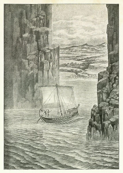 Illustration for Homer's Odyssey (litho)