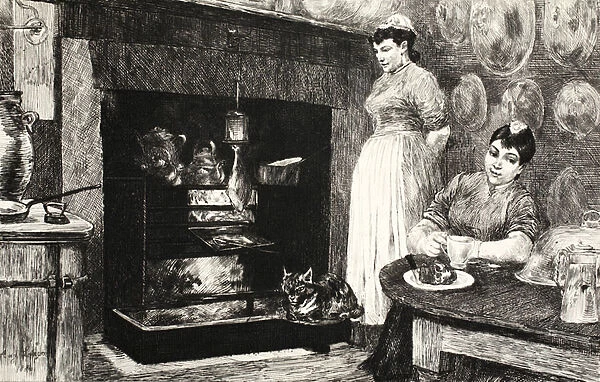 Illustration from La Rue a Londres, pub. by G. Charpentier et Cie, 1884 (litho)