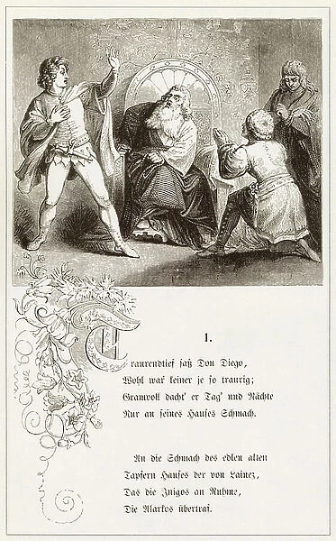 Illustration for 'Le Cid', 1802 (engraving)