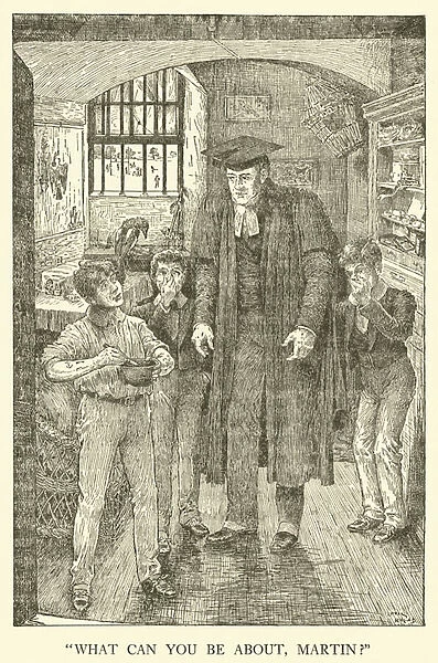Illustration for Tom Browns School-Days (engraving)