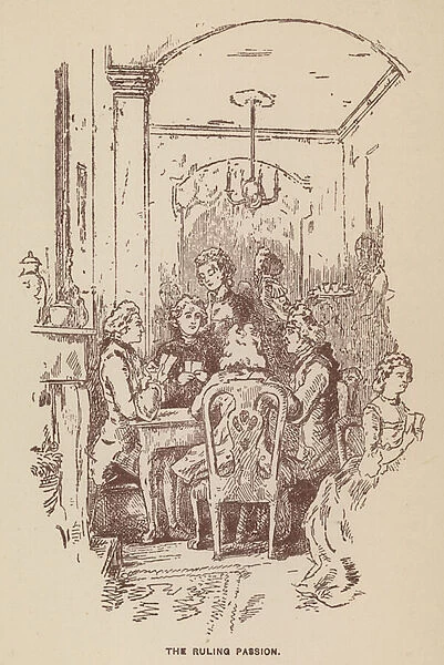 Illustration for The Virginians by Thackeray (litho)
