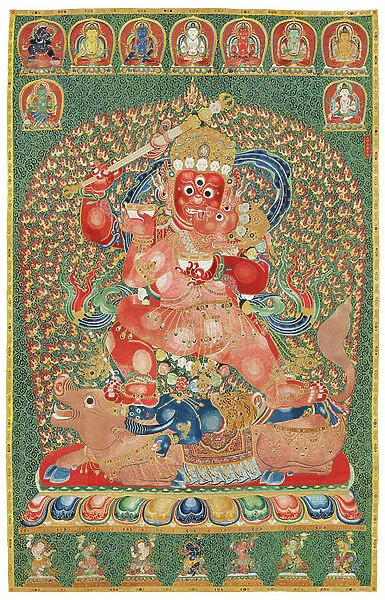 Imperial Embroidered Silk Thangka, 1402-24 (silk)