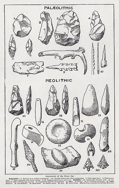 Implements of the Stone Age (litho)